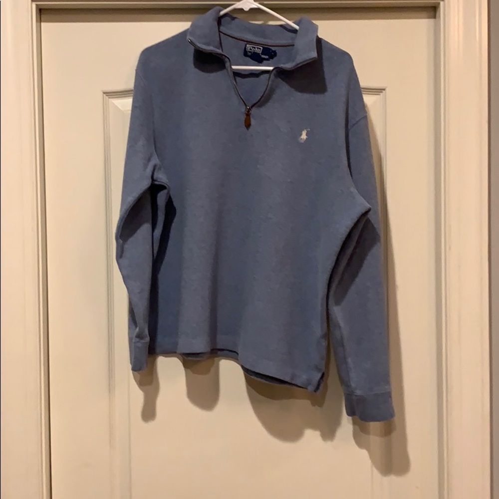 Blue Polo quarter zip